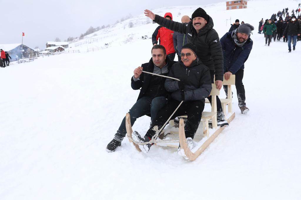 ARGAN YAYLASI KAR FESTİVALİYLE RENKLENDİ